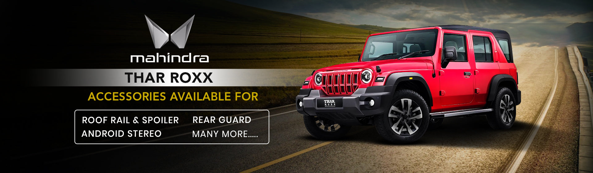 Mahindra Thar Roxx Accessories Online Price List At Genuine Website Drivestylish