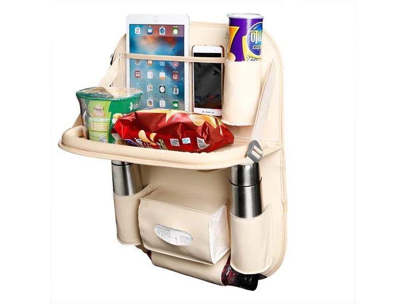 Drivestylish Car Back Seat Organiser- Beige
