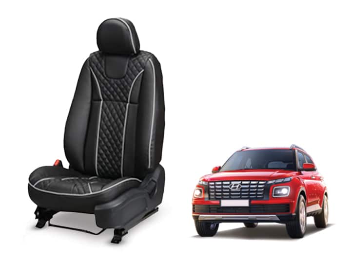 Hyundai Venue (2022) Art Leather Seat Cover - Moon Design