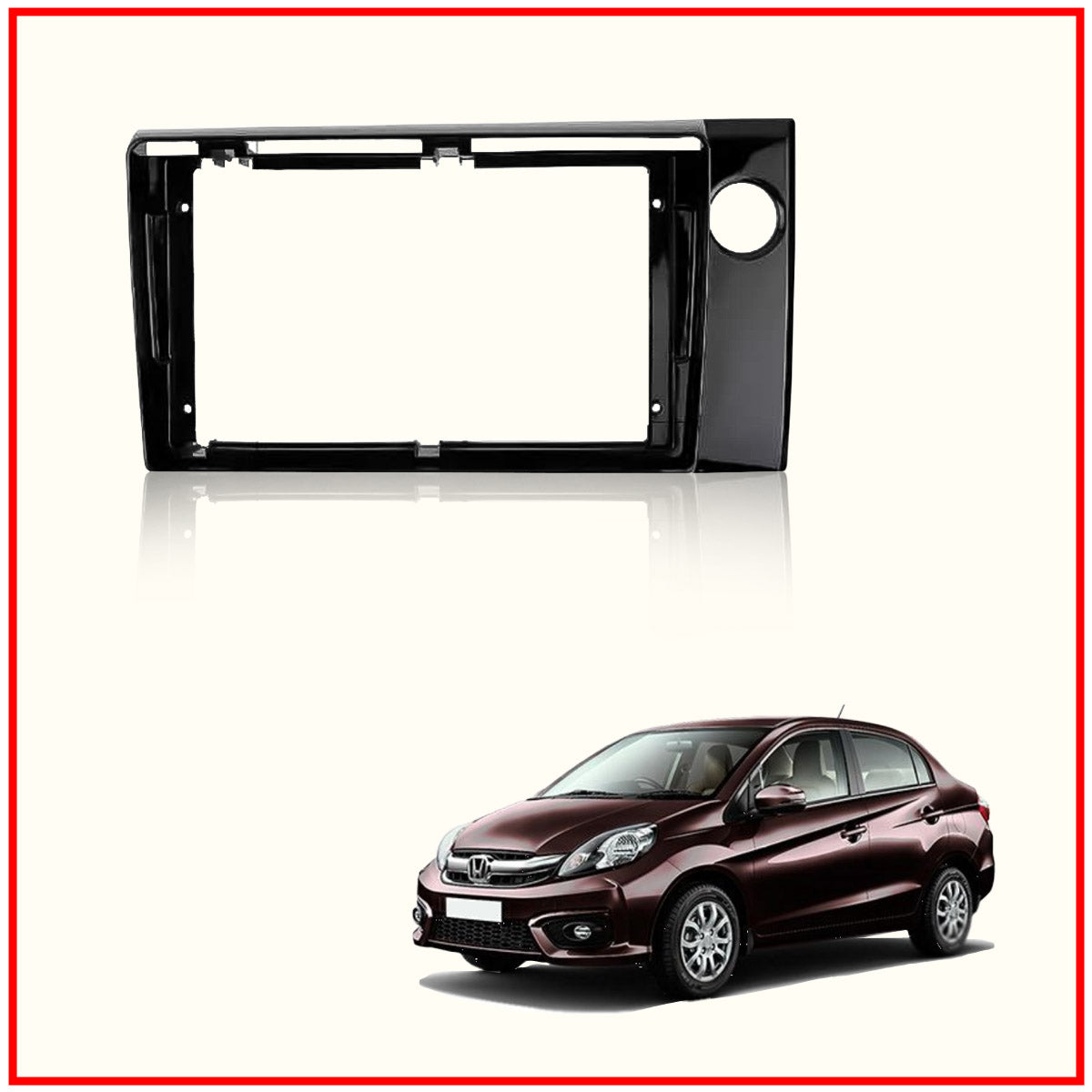 Honda Amaze 2016-2018 android stereo frame 9 inch With Socket and Canbus
