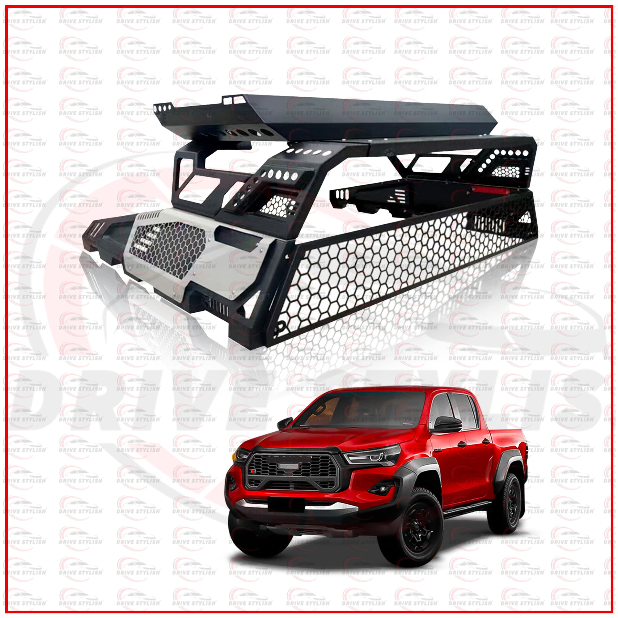 Aero Roll Bar With Carrier for Toyota Hilux