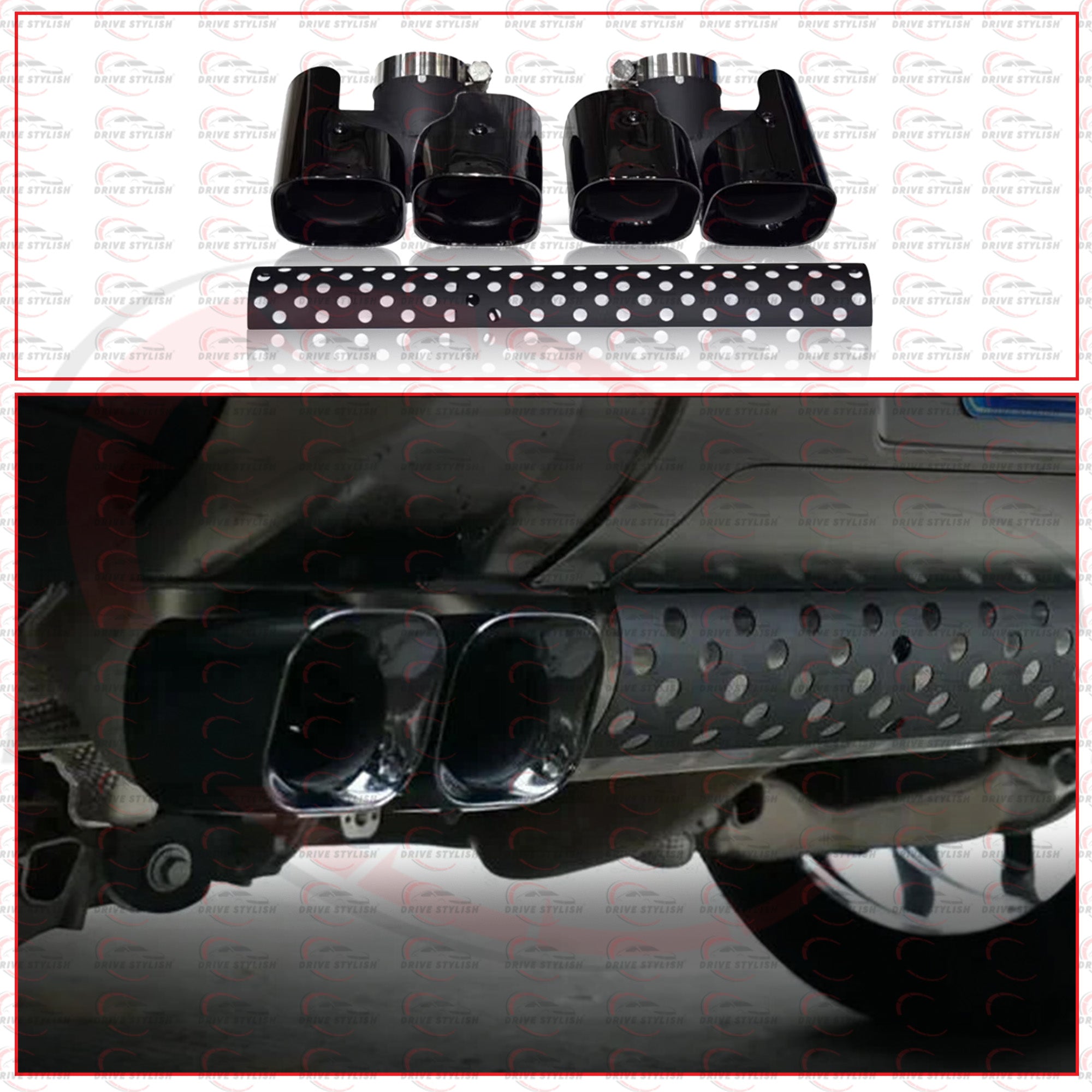 Defender Exhaust tips Kit