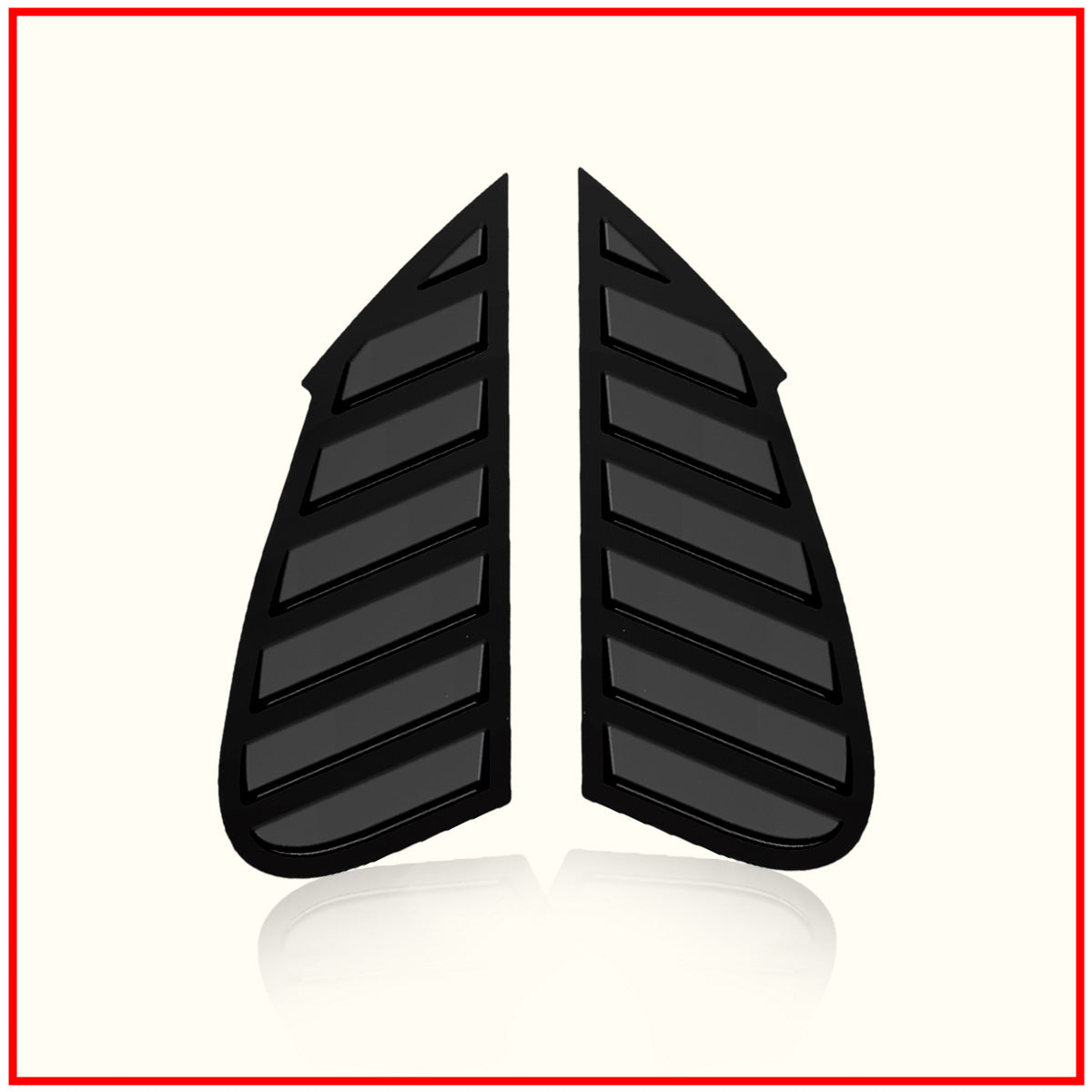 Baleno Rear Window Side Louvers || Carbon Finish