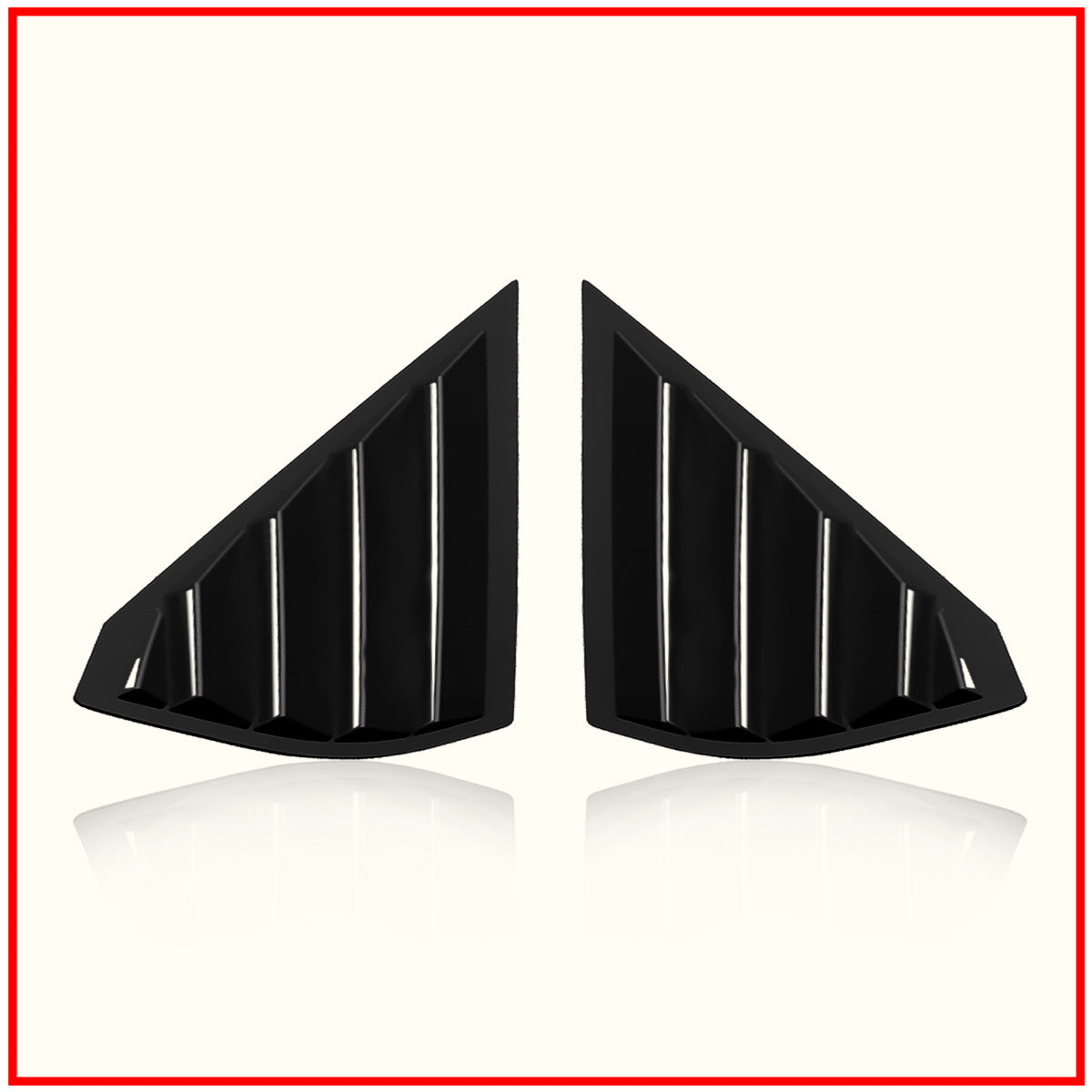 Fronx Rear Window Side Louvers || Carbon Fiber And Glossy Black Finish