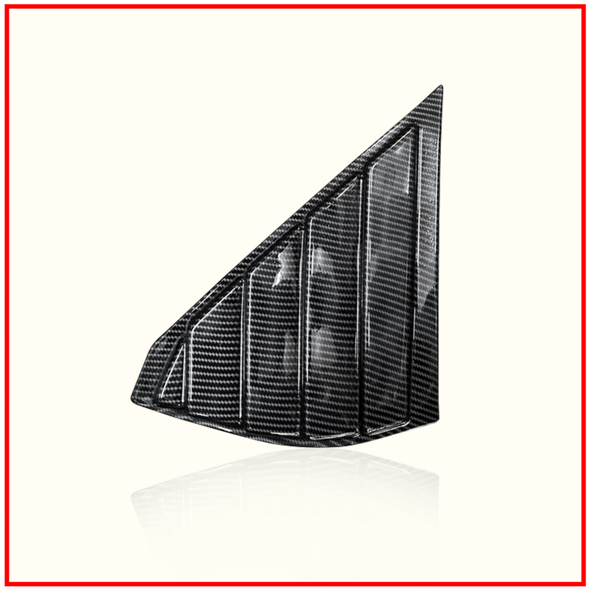 Fronx Rear Window Side Louvers || Carbon Fiber And Glossy Black Finish