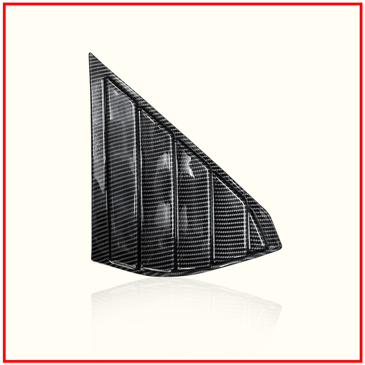 Fronx Rear Window Side Louvers || Carbon Fiber And Glossy Black Finish