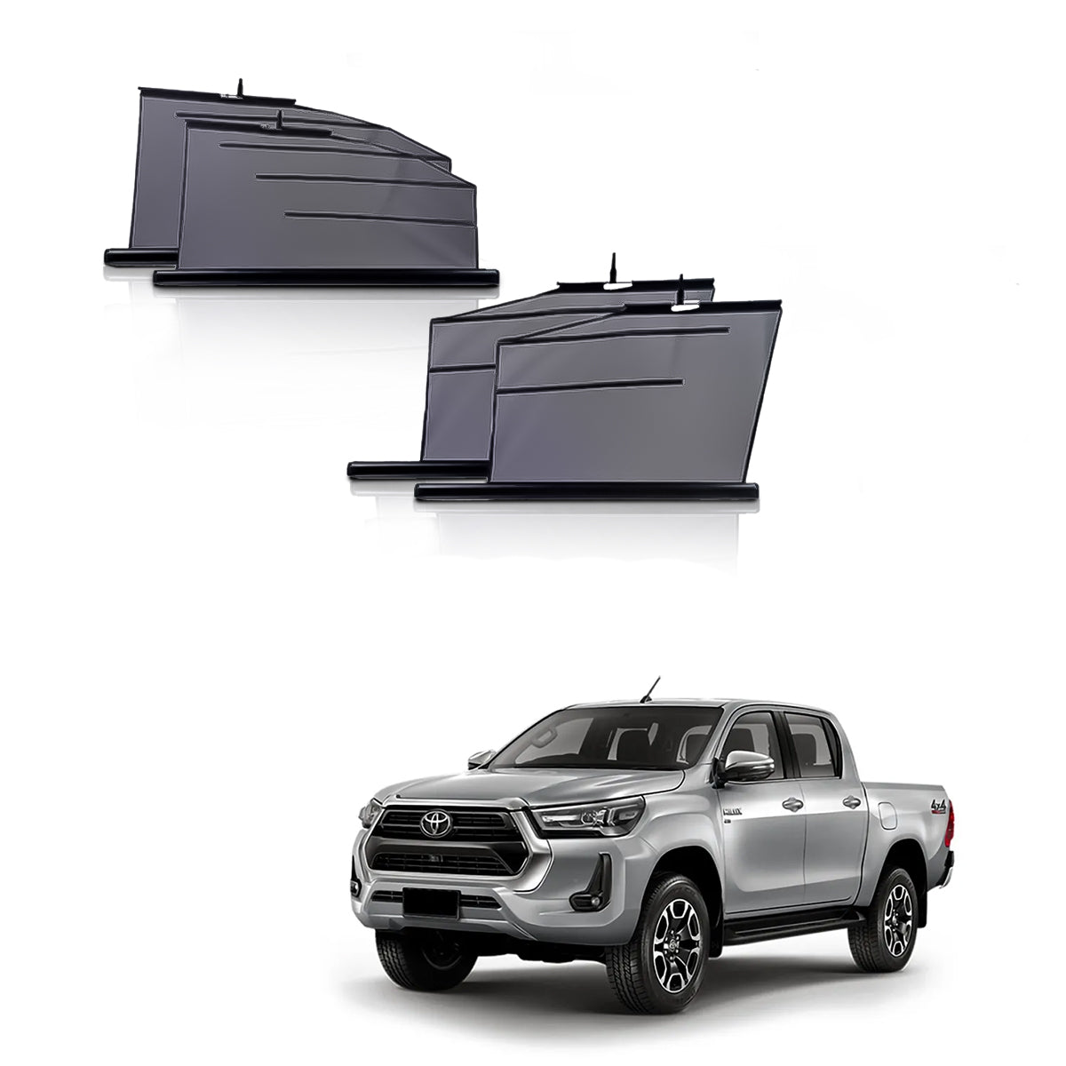 Hilux Automatic window roller curtains | Car Roller Retractable Sun Shades