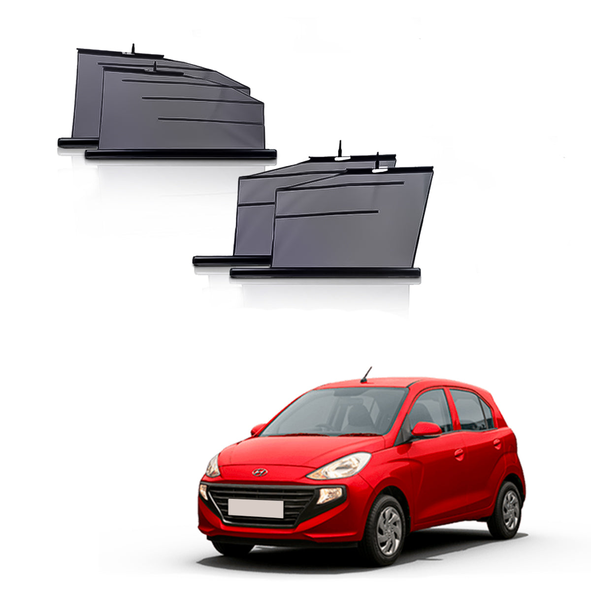 Hyundai Santro Automatic window roller curtains | Car Roller Retractable Sun Shades