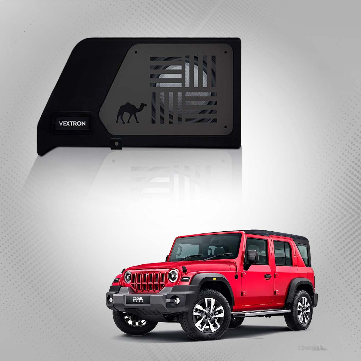 Vextron Car Specific Subwoofer For Thar Roxx | 8 Inch Active Enclosure With Amplifier