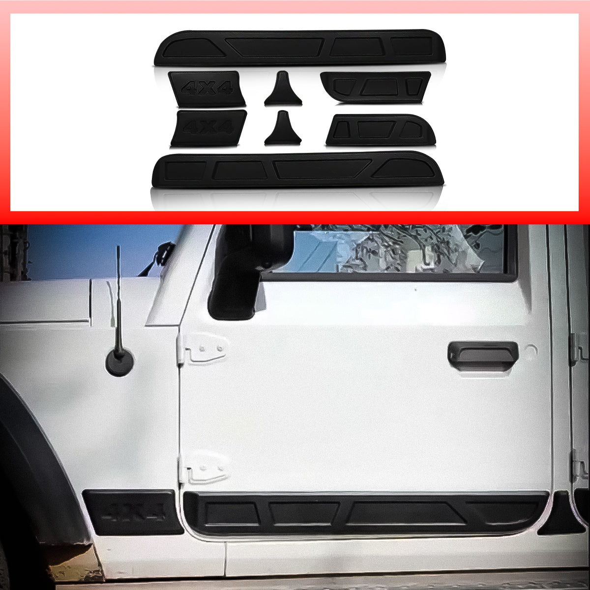 Thar Roxx Side Cladding/Beading || Door Protector 4*4