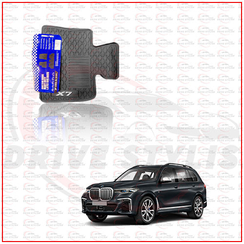 BMW X7 7 Seater Waterproof Rubber Floor Mats