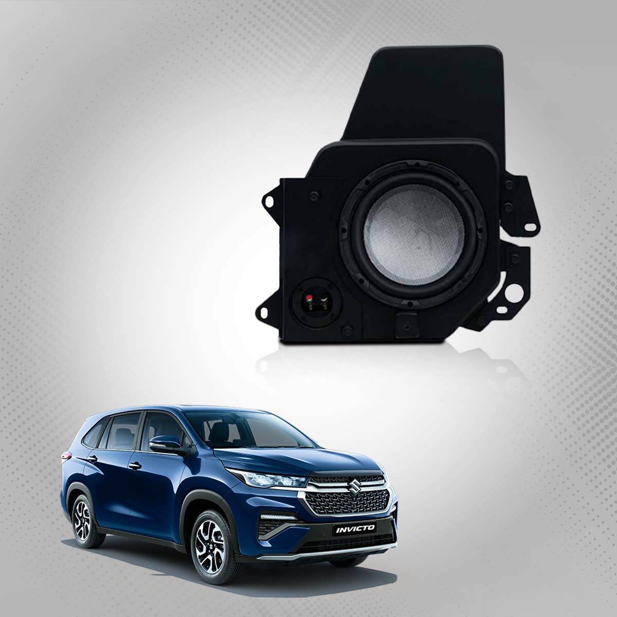 Vextron Car Specific Subwoofer For Invicto | 8 Inch Active Enclosure With Amplifier