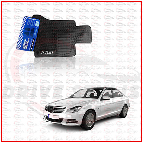 Mercedes-Benz C Class 2014 Onwards Odour-proof Rubber Floor Mats| 100% Waterproof