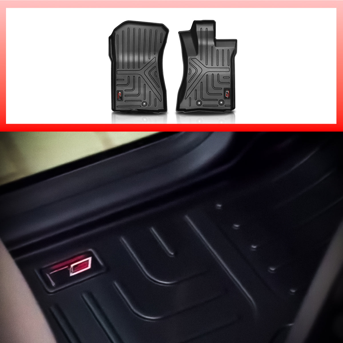 Gfx Car Mats Premium Life Floor Mats For Thar Roxx 2024 Onwards, Set Of 3 Pcs || Trunk Mate