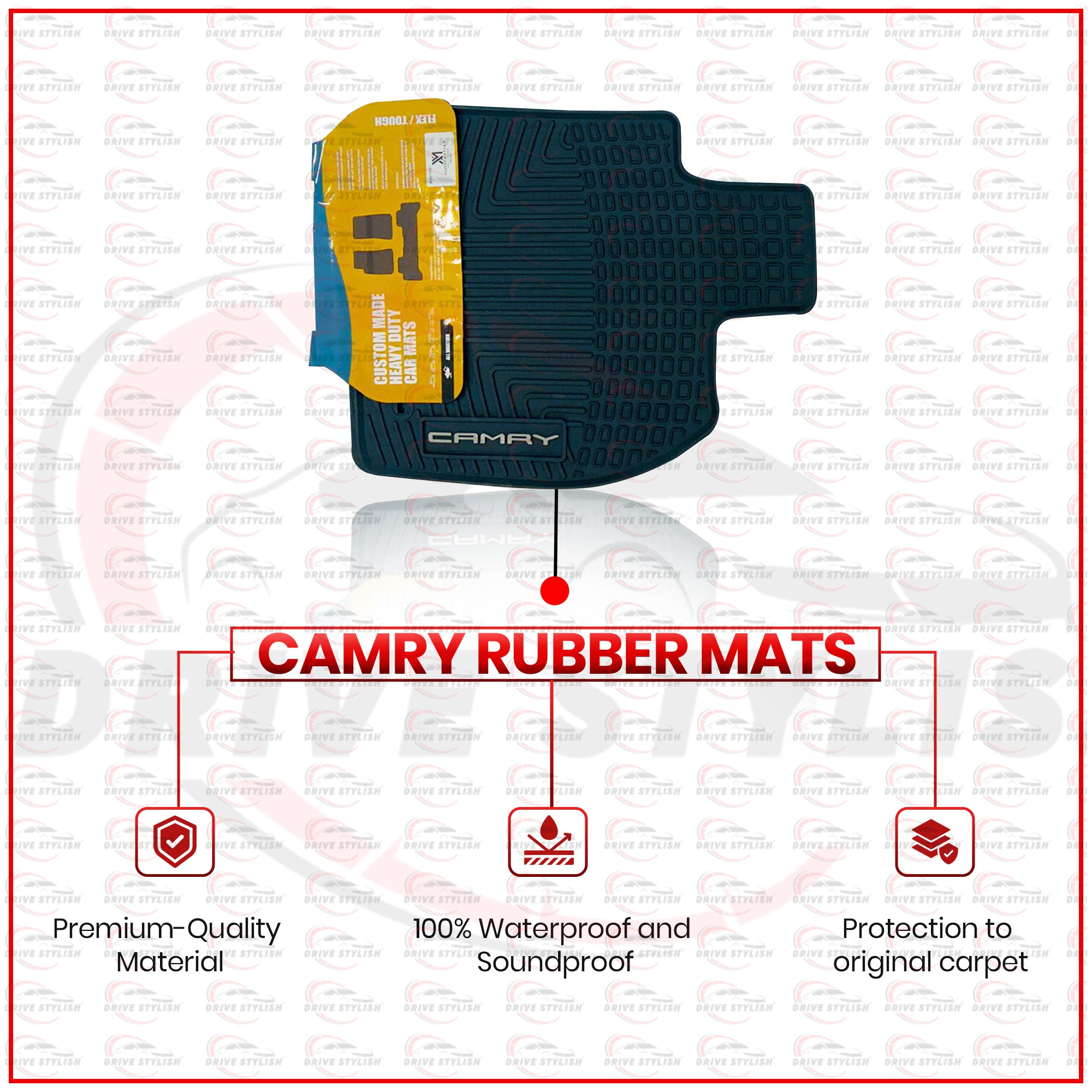 Toyota Camry Eco-friendly Rubber Mats