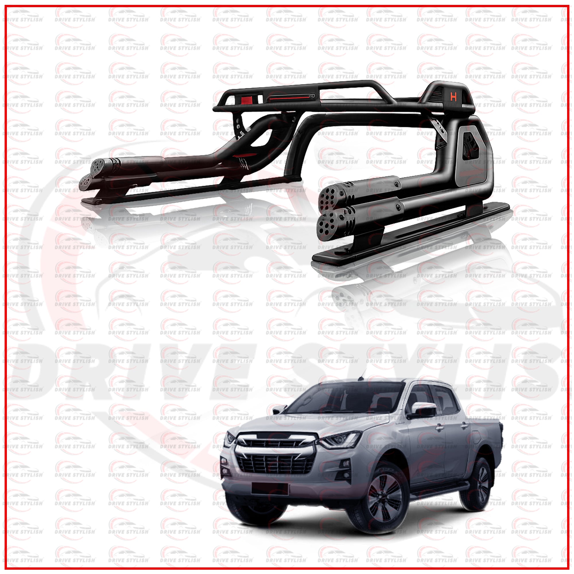 Isuzu D-Max Roll Bar with Lunar Carrier