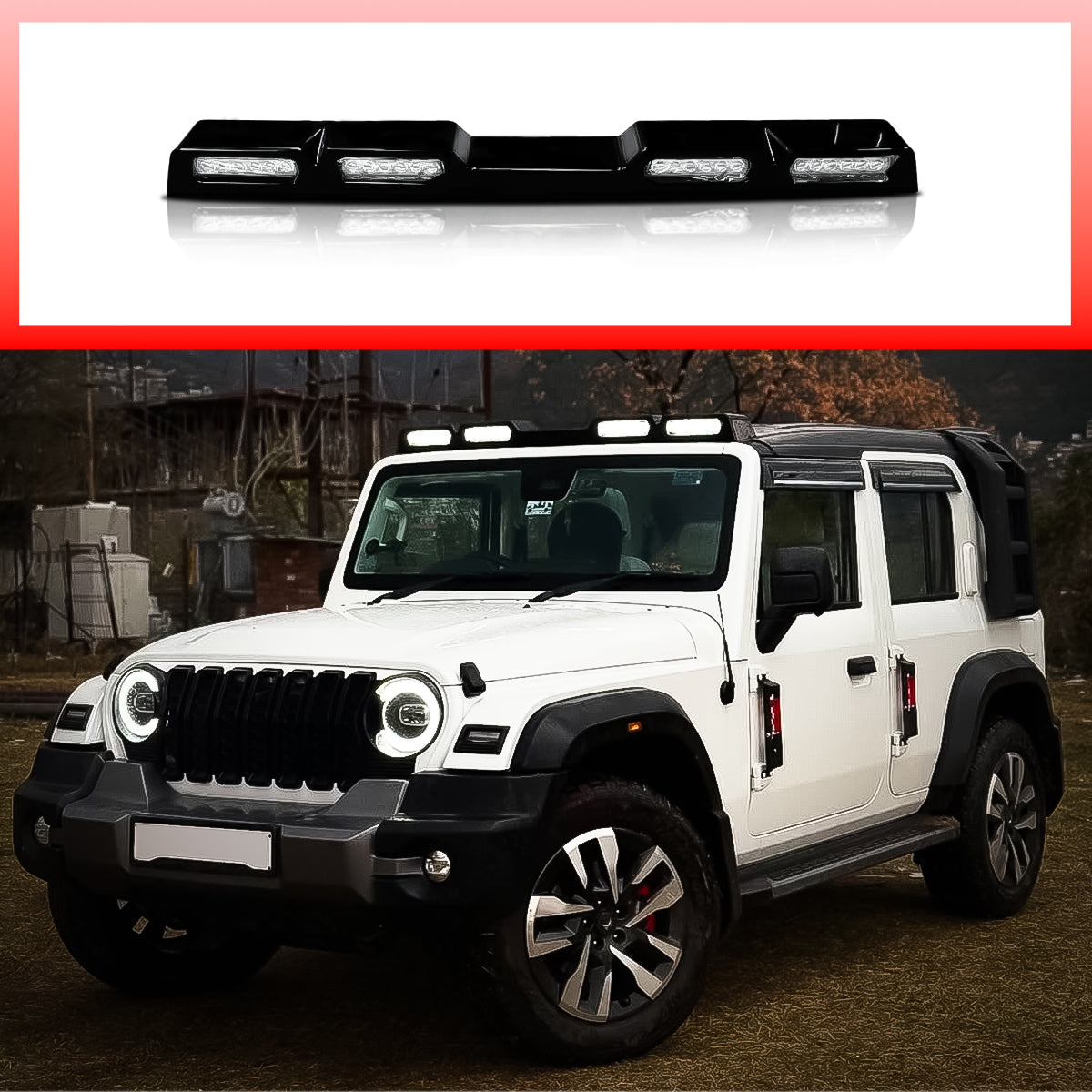Thar Roxx Roof Lights Defender Style
