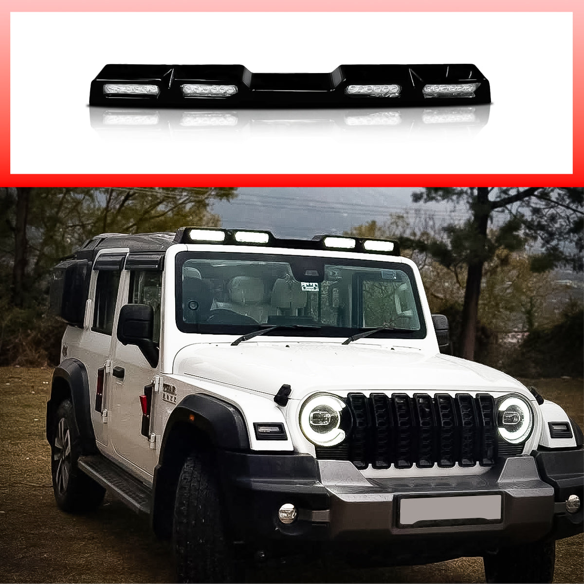 Thar Roxx Roof Lights Defender Style