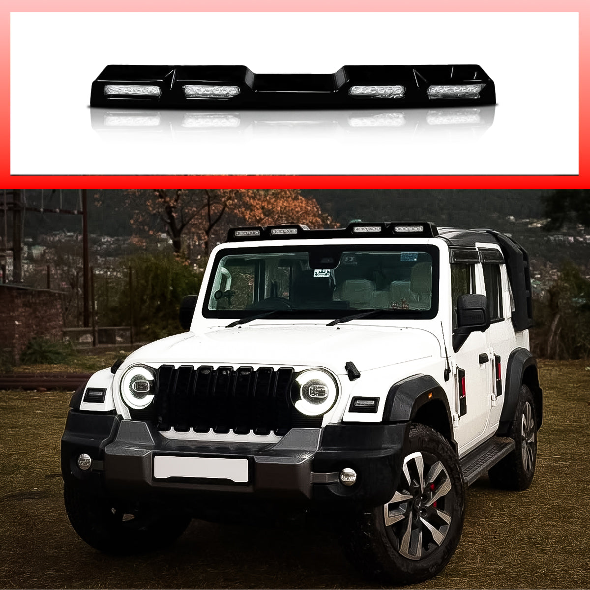 Thar Roxx Roof Lights Defender Style
