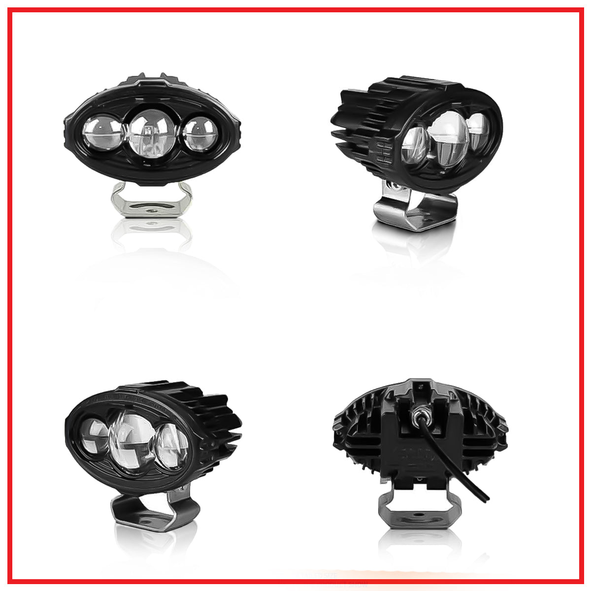 Aozoom TH02 LED Sportlight | 3 Lens External Auxiliary Bi-Focal Lights - 158W