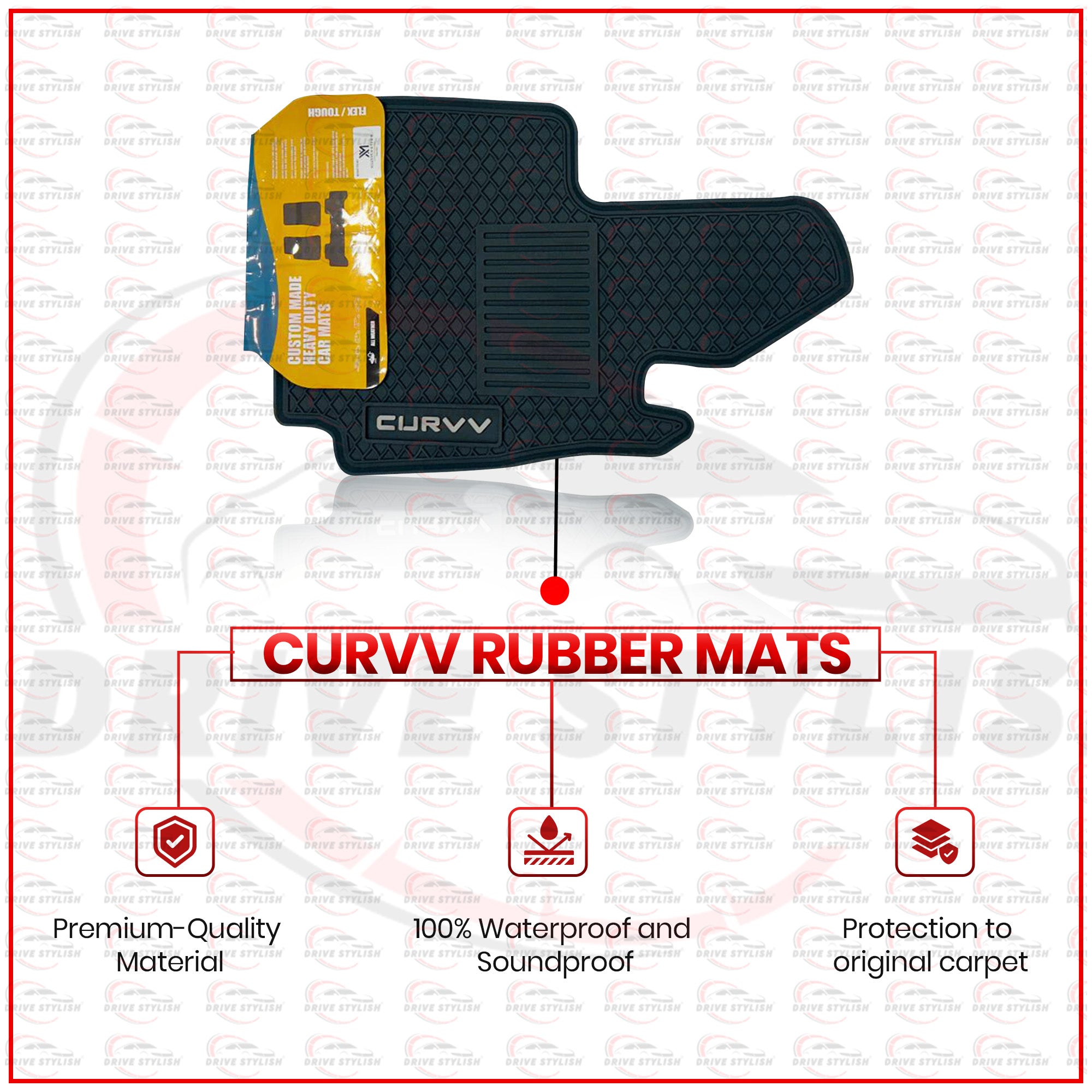 Tata Curvv Soft-texture Rubber Mats
