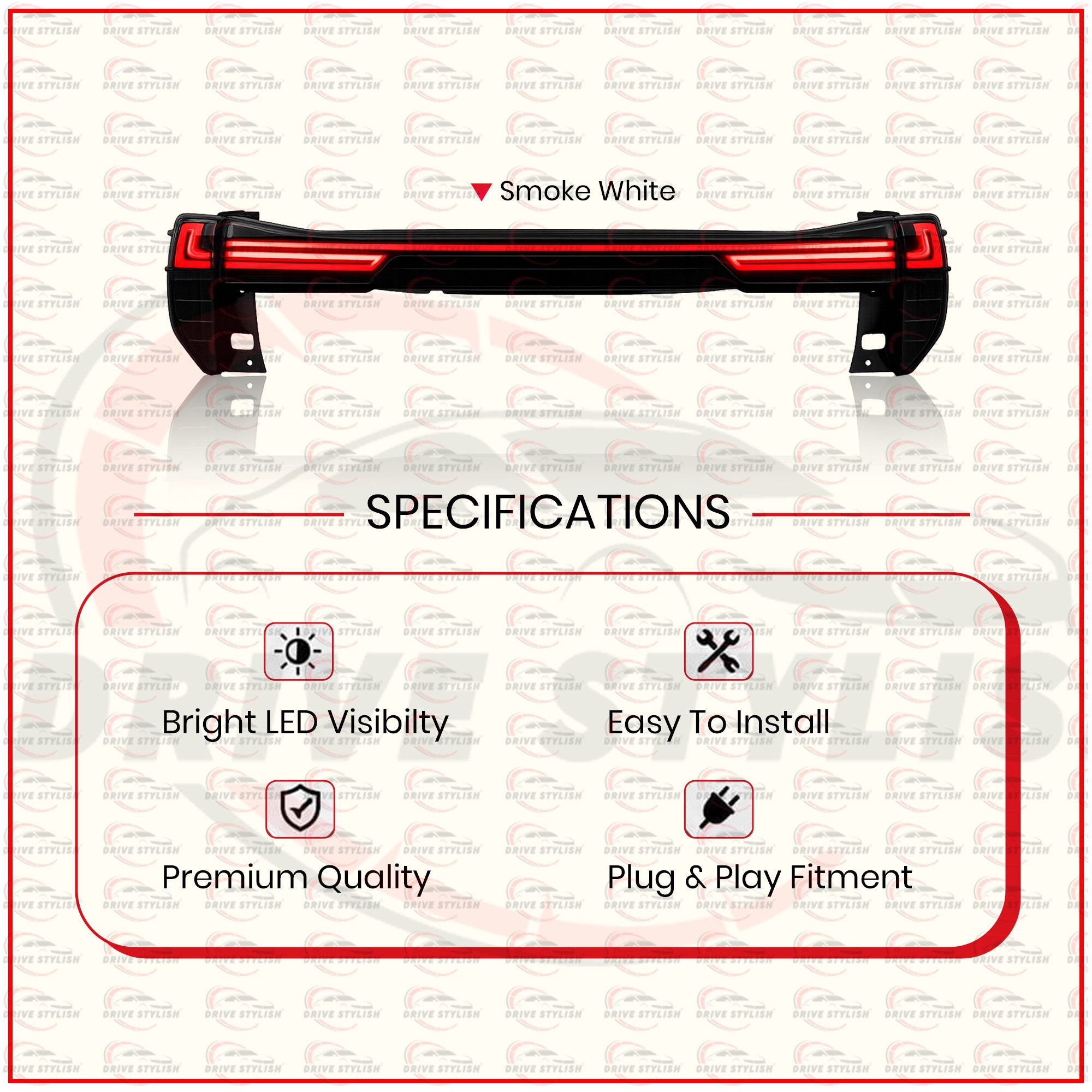 Lexus Style Tail Lamp for Innova Crysta 2016 Onwards