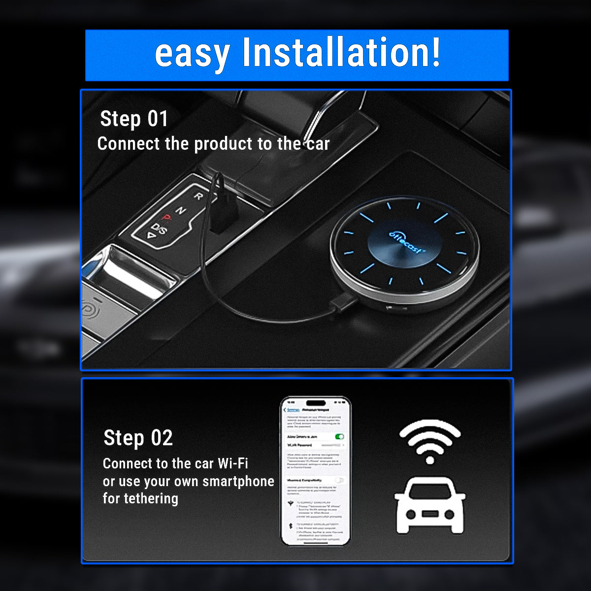 Ottocast P3 Remote Control Carplay Ai Box Android Car Adapter || Picasou 3