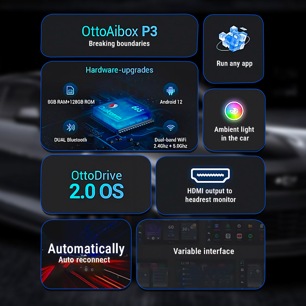 Ottocast P3 Remote Control Carplay Ai Box Android Car Adapter || Picasou 3