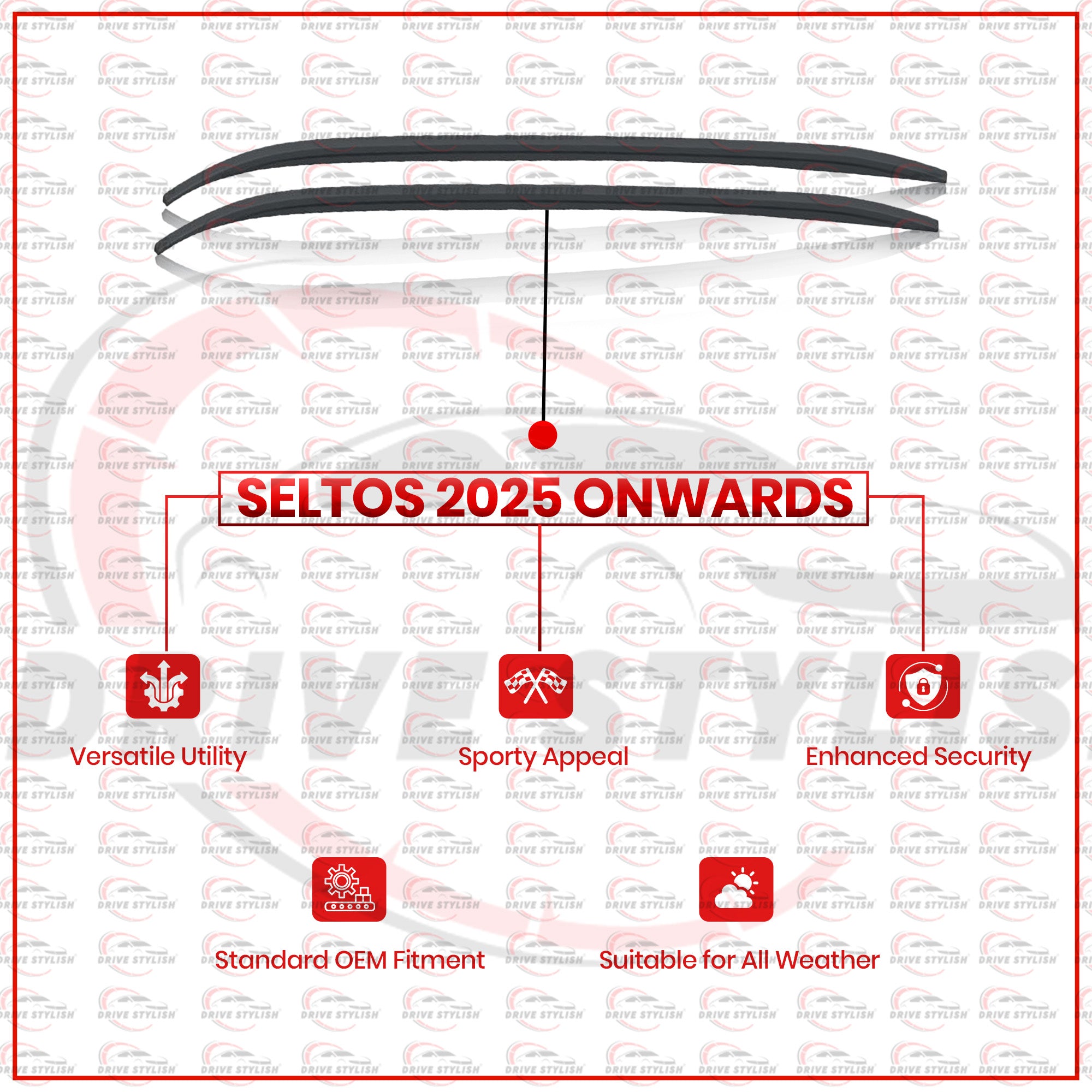 Kia Seltos 2025 Onwards Roof Rails
