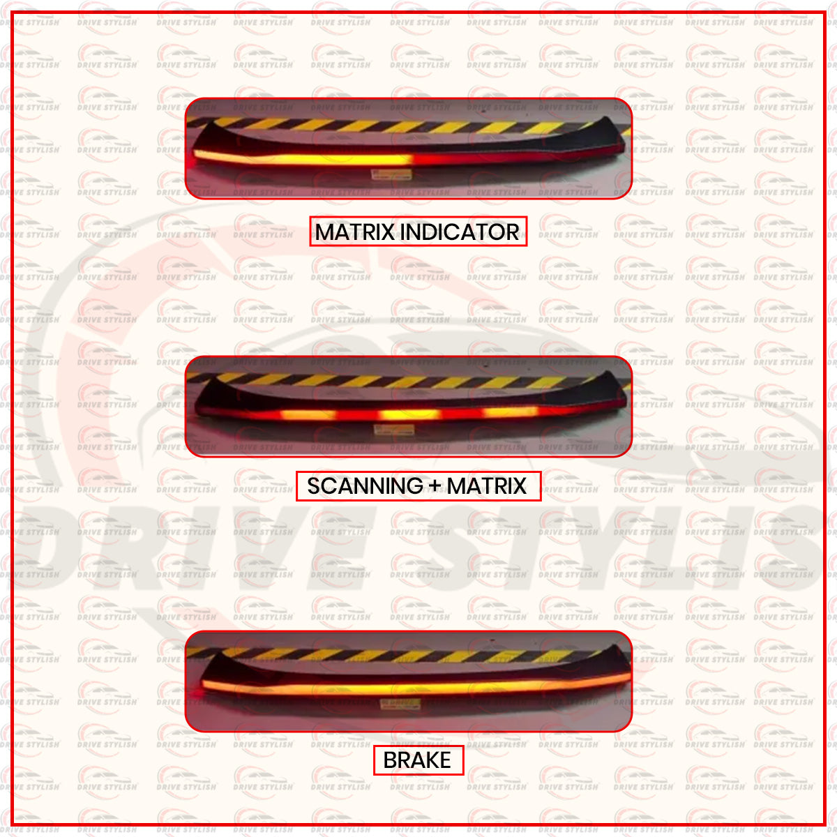 3xo Rear Connecting Tail Lamp || Middle Connecting Light
