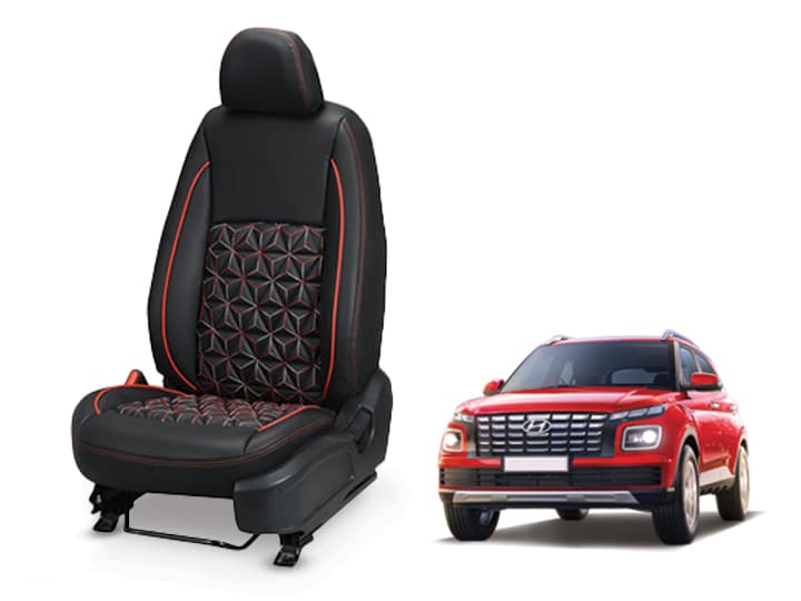 Hyundai Venue (2022) Nappa Leather Seat Cover in Diamond-Cut Series