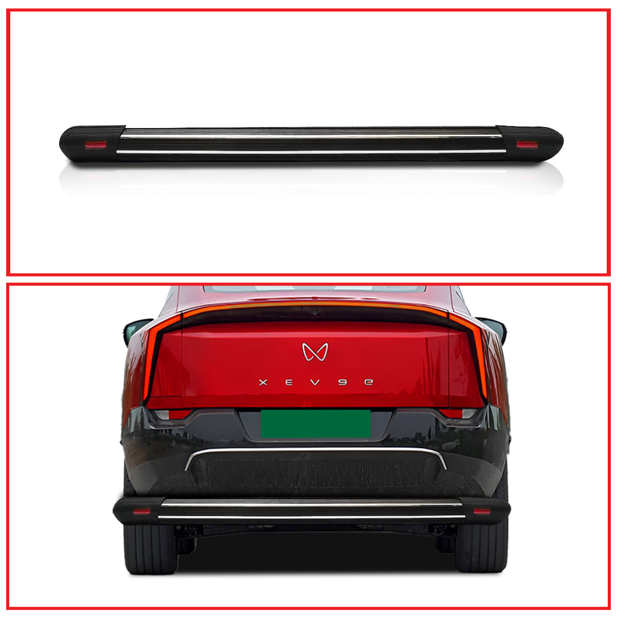 Mahindra XEV 9e Rear Bumper Guard Protector - Aluminium