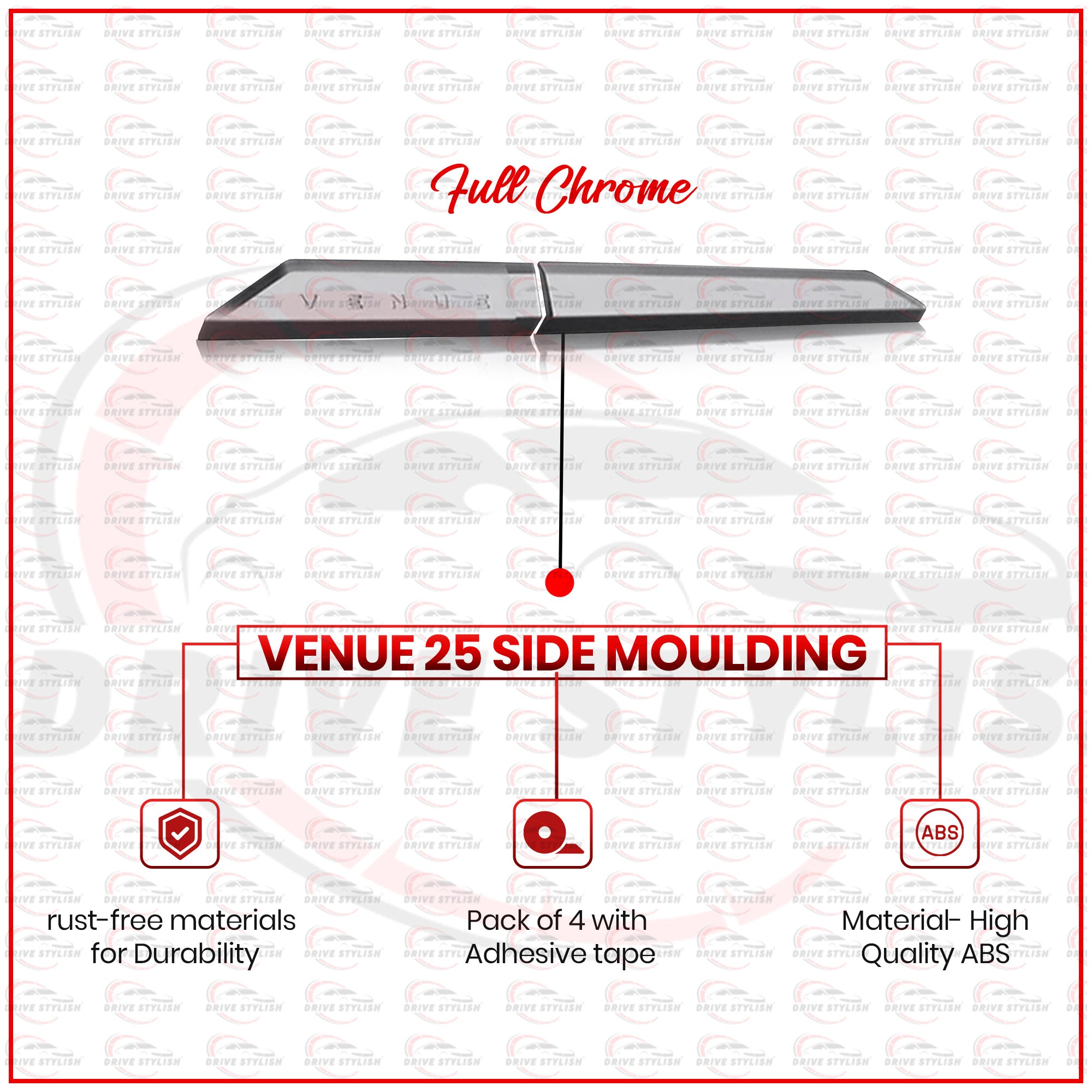 Side Beading for Hyundai Venue 2025 Onwards
