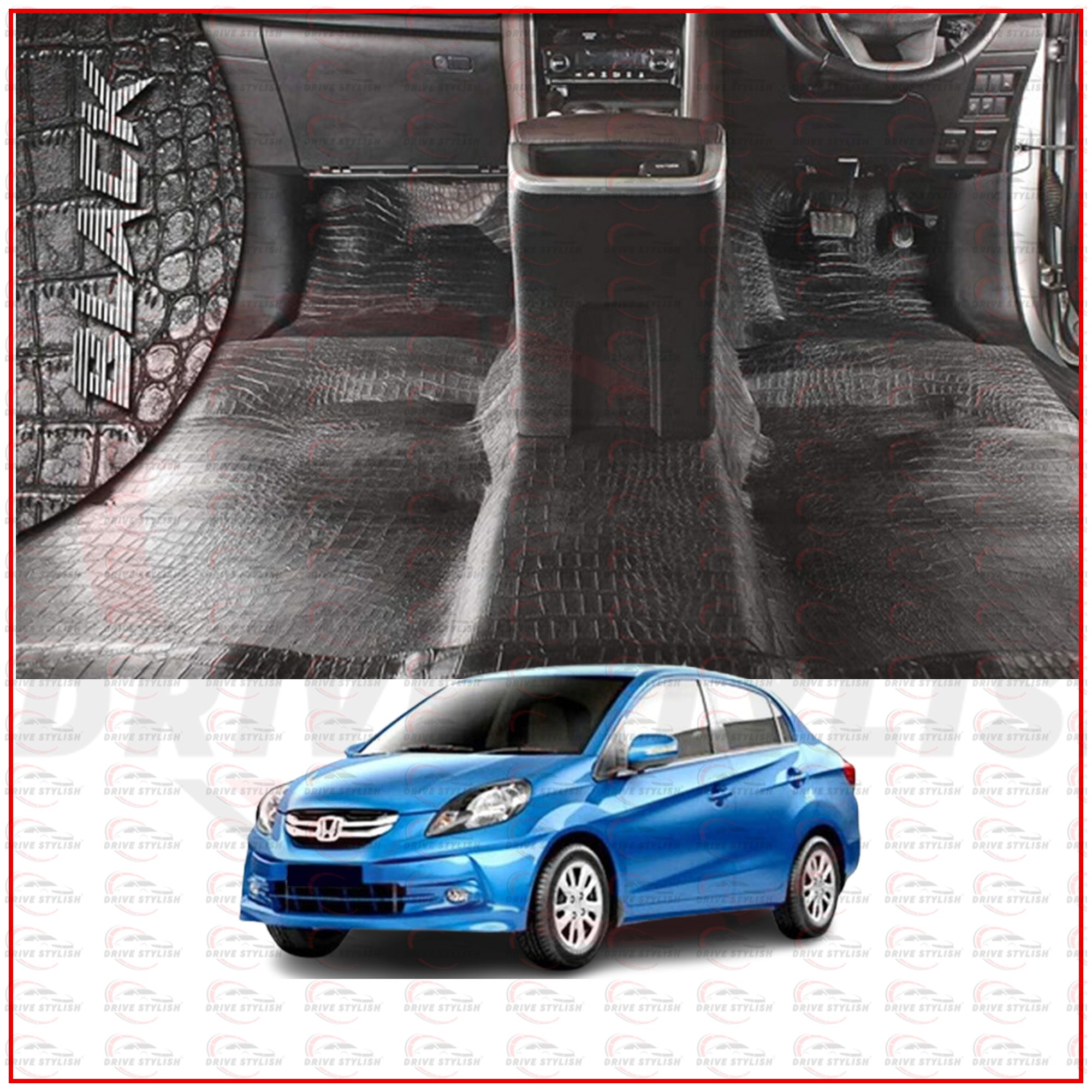 Floor Lamination For Honda Amaze 2013-18| Carpet Roll | PU Sheet With Anti-Skid Texture