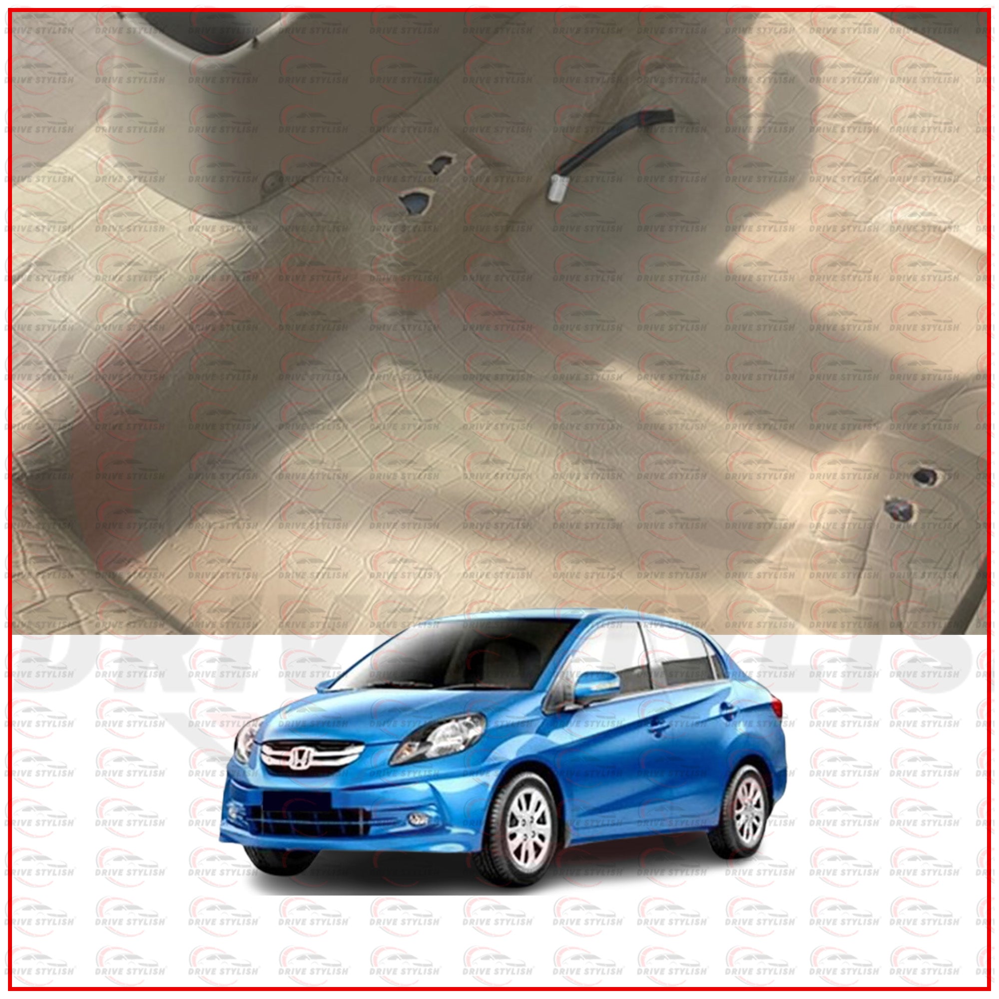 Floor Lamination For Honda Amaze 2013-18| Carpet Roll | PU Sheet With Anti-Skid Texture