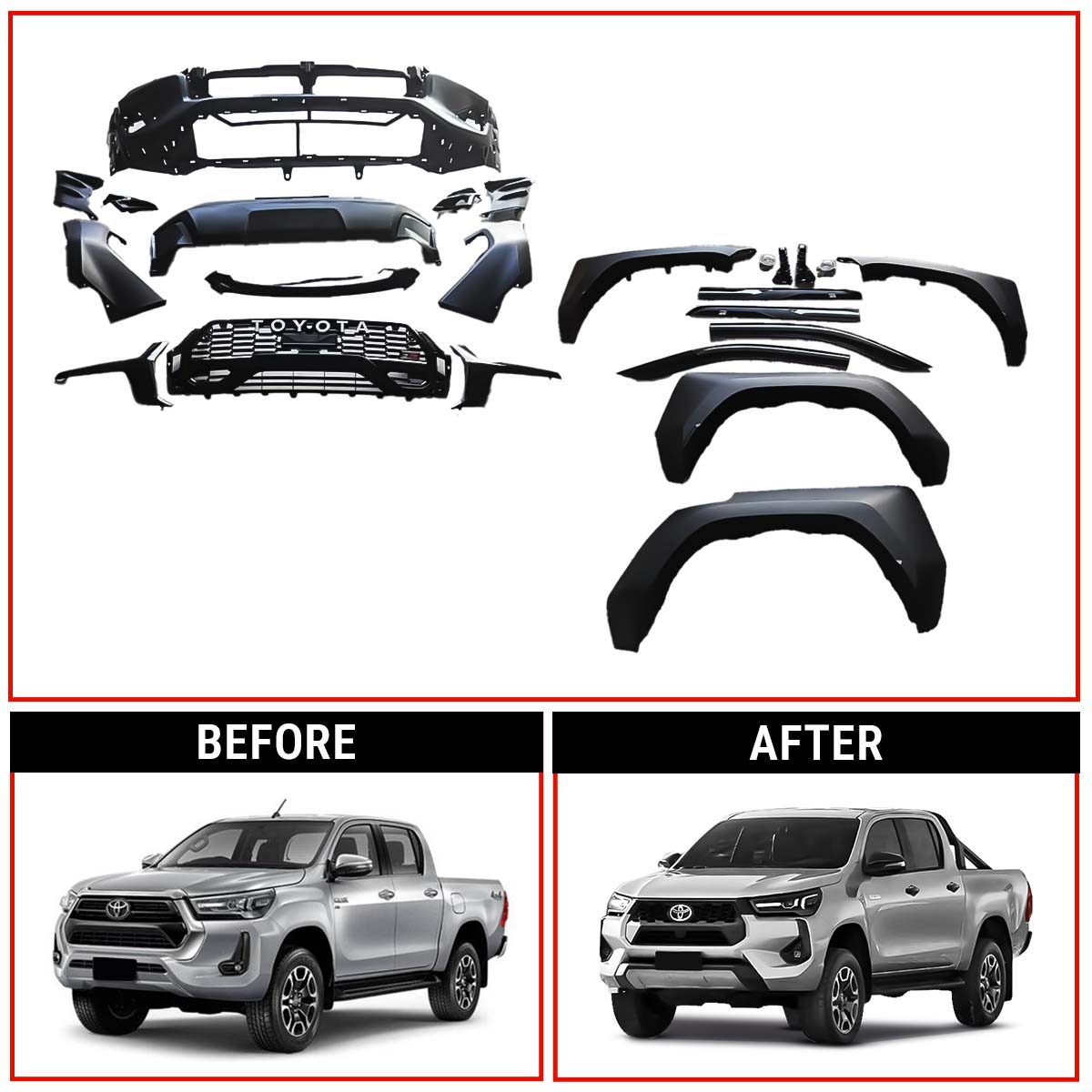 Toyota Hilux Facelift Kit