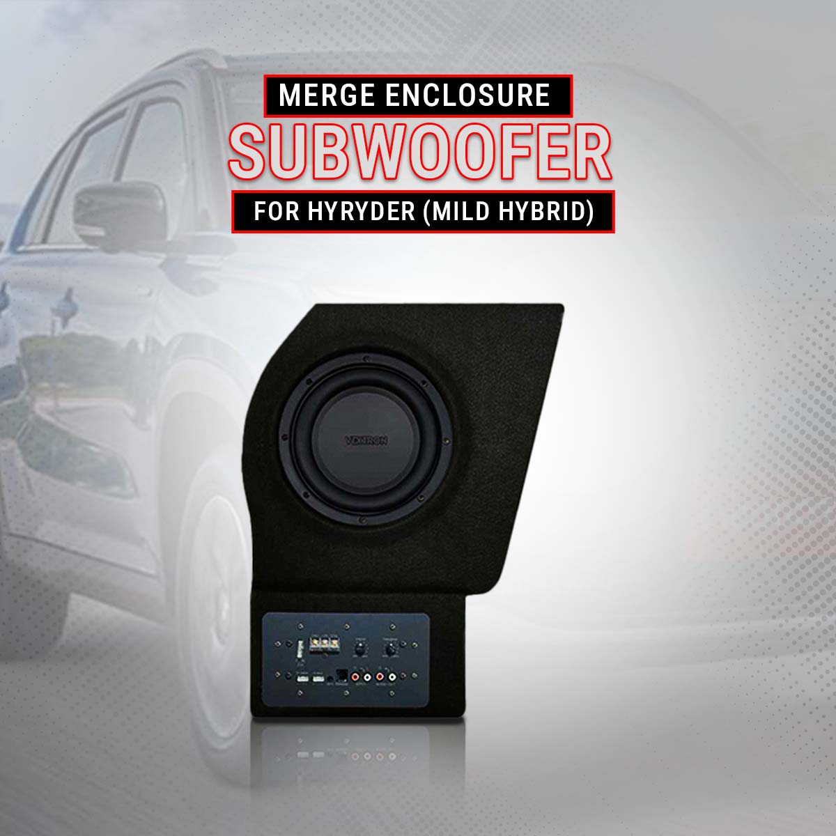 Vextron Car Specific Subwoofer For Grand Vitara/ Hyryder | 8 Inch Amplifier | Mild Hybrid