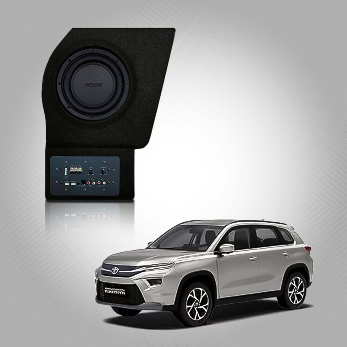 Vextron Car Specific Subwoofer For Grand Vitara/ Hyryder | 8 Inch Amplifier | Mild Hybrid