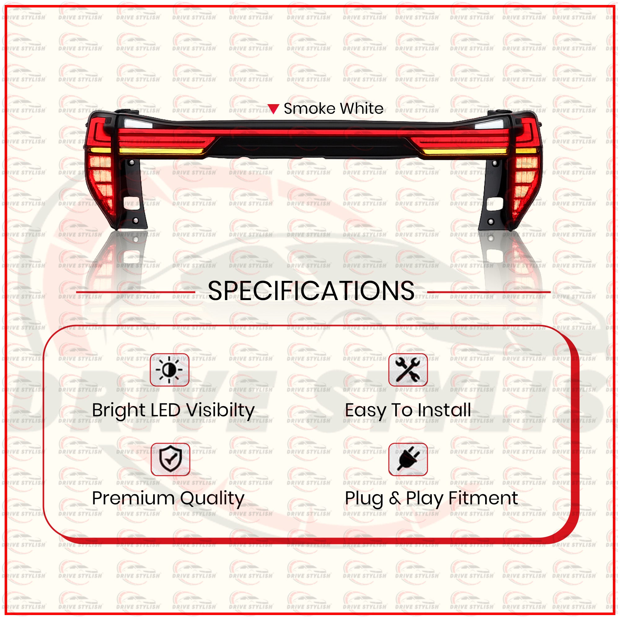 Lexus Style Tail Lamp for Innova 2016 Onwards