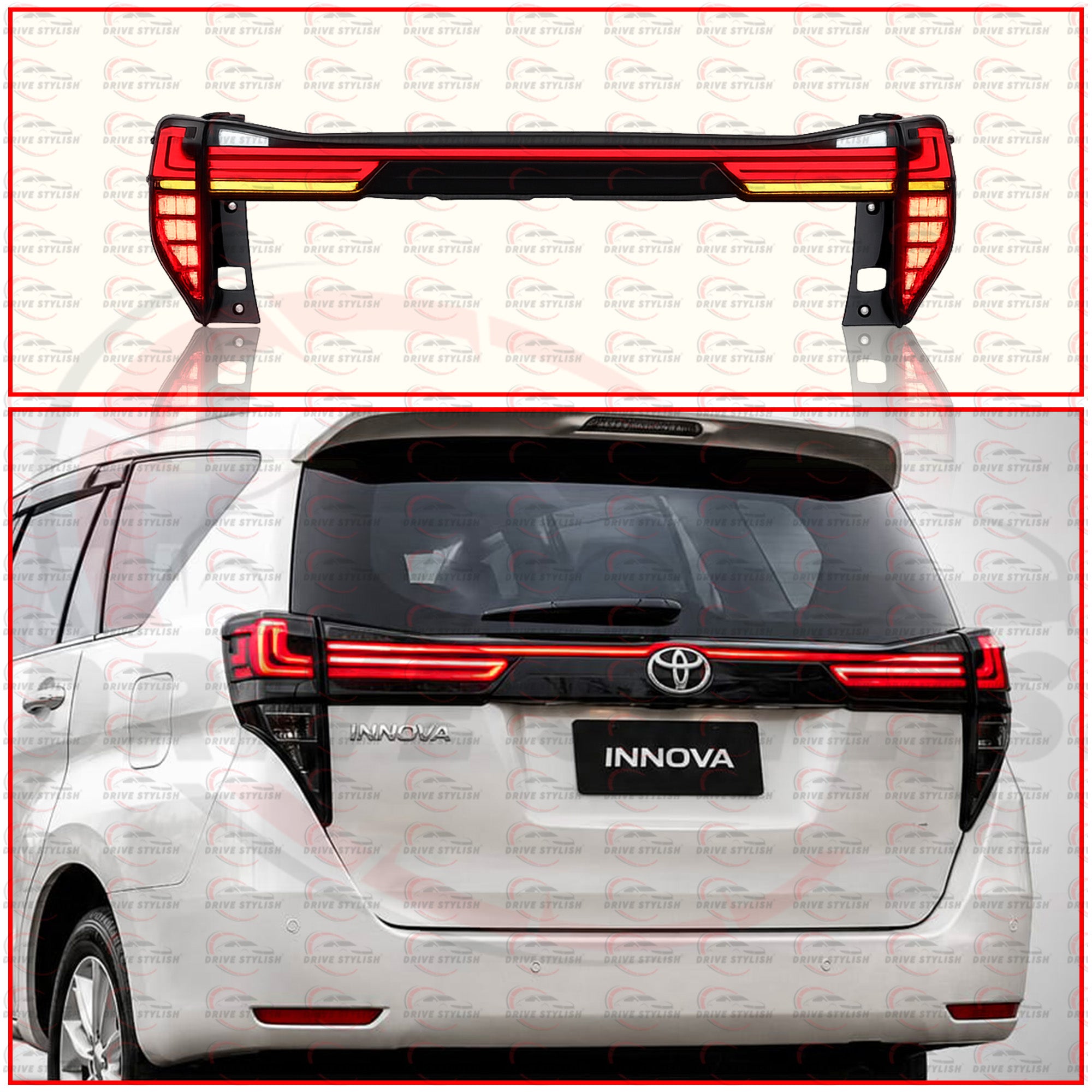 Lexus Style Tail Lamp for Innova 2016 Onwards