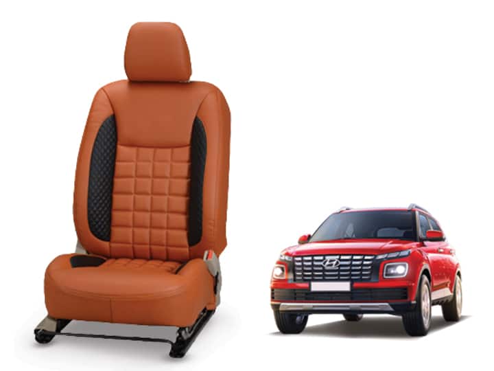 Hyundai Venue (2022) Nappa Leather Seat Cover - Prizm Design