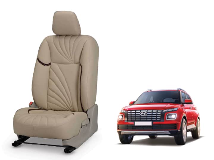 Hyundai Venue (2022) Nappa Leather Seat Cover - Dove Design