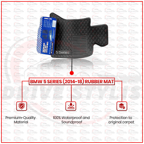 BMW 5 Series 2014-2018 Waterproof Rubber Mats