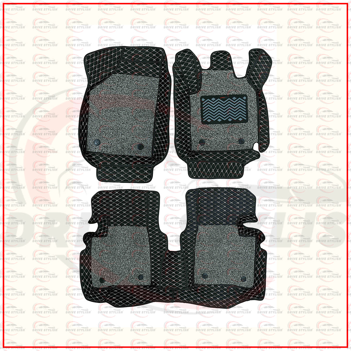 Black Grey 7D Mats for Tata Sierra 2026