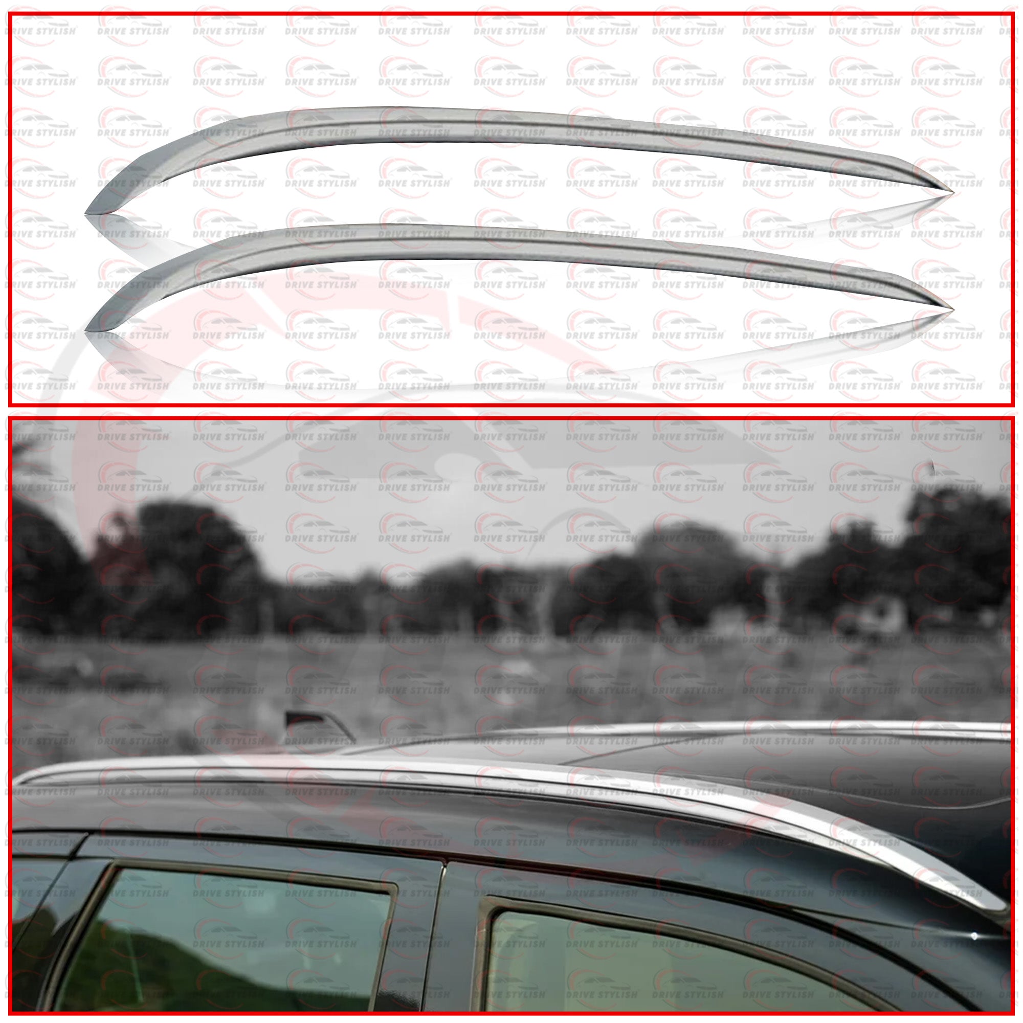 Maruti Victoris Roof Rail Silver ABS