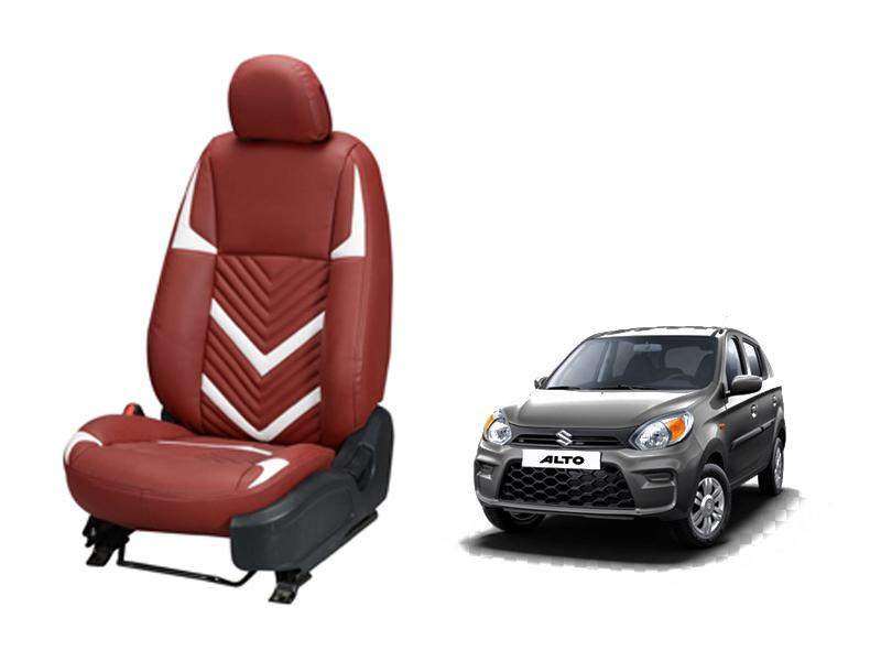 Maruti Suzuki Alto 800 Zig Zag SERIES 3D CUSTOM ART LEATHER CAR SEAT COVERS