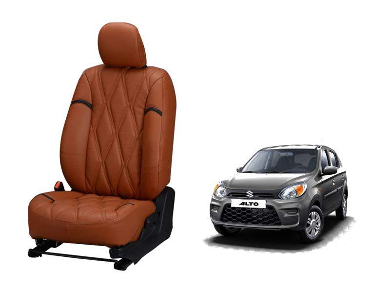 Maruti Suzuki Alto 800 Kite Series 3D Custom Nappa Leather Car Seat Co