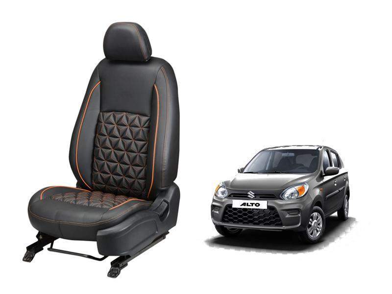 Maruti Suzuki Alto 800 Diamond Series 3D Custom Nappa Leather Car Seat Covers