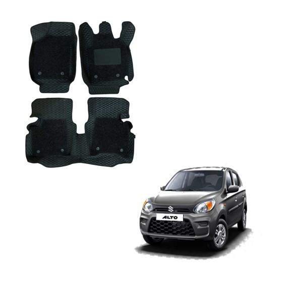 Maruti Suzuki Alto 800 Premium 7D Mat Carpet - Black Colour