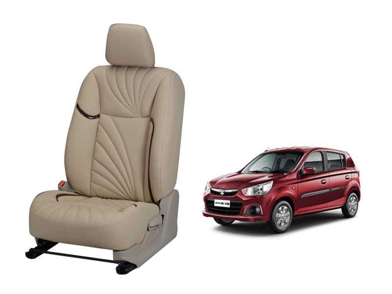 Maruti Suzuki Alto K10 Dove Series 3D Custom Nappa Leather Car Seat Covers